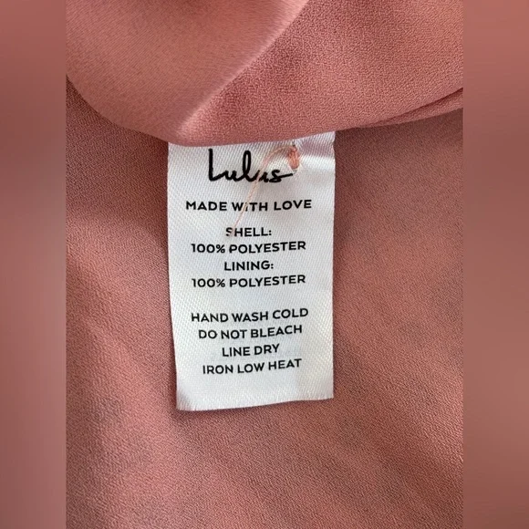 Lulus Size Small Dusty Rose Mauve Multi Print Mini Dress Half Sleeve V-Neck - Picture 4 of 8